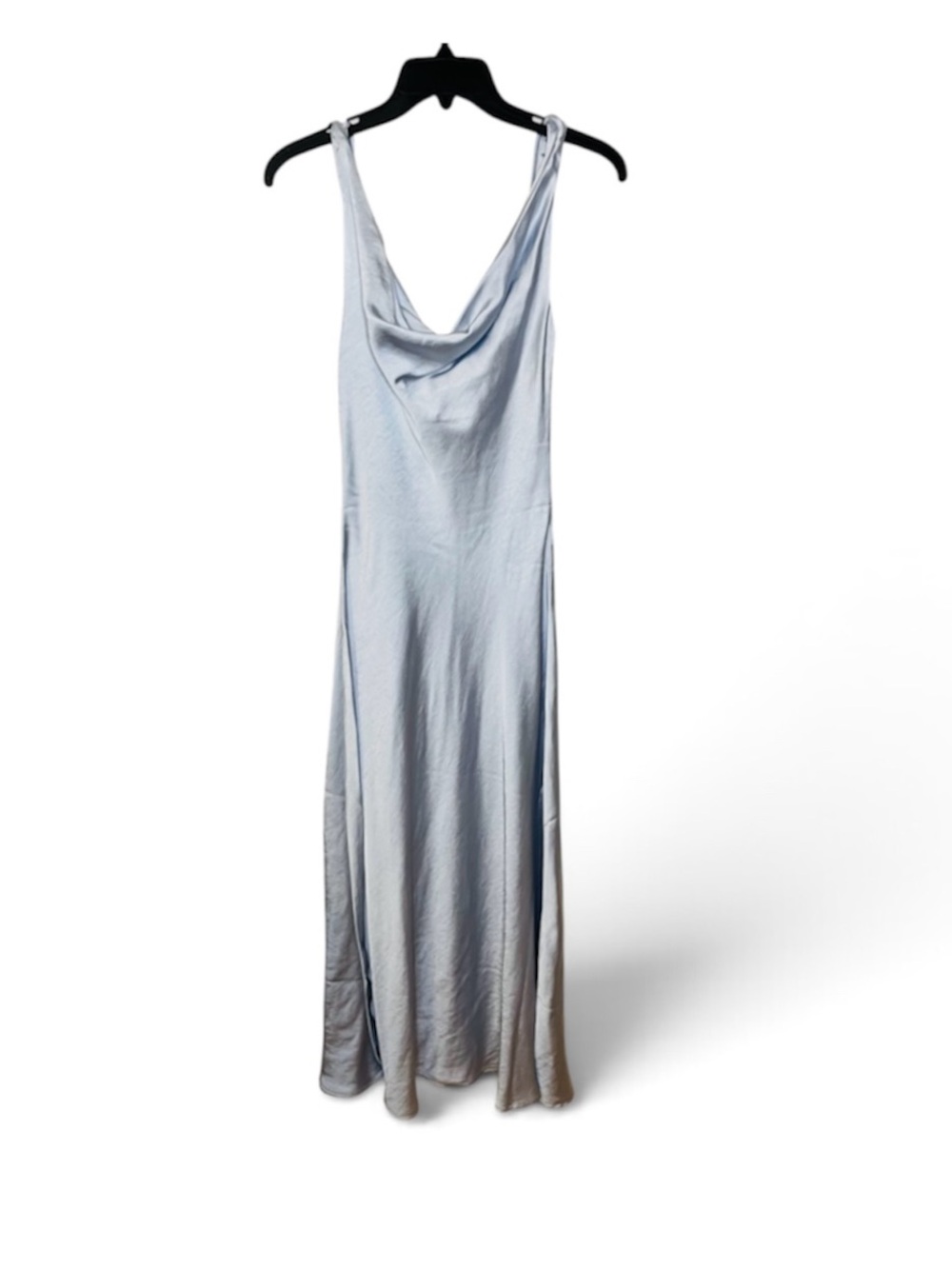Gorgeous, Showstopper NWT Joie Silky Ice Blue / Silver Cloud Satin Slip Dress